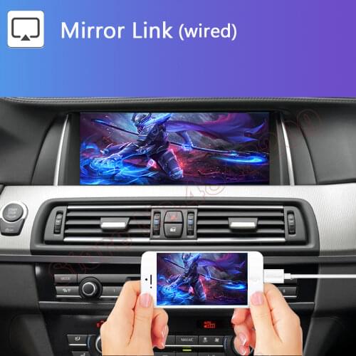 Car Screen Wireless Carplay Android Auto Interface Decoder Box CIC NBT EVO Mirror Link For BMW 1 series E81 E82 E87 E88 F20 F21