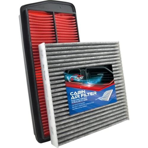 Bi-Trust Combo Set Engine & Carbon Cabin Air Filter for Acura RDX L4 2.3L 2007-2012