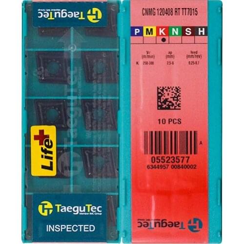 CNMG120408-RT TT7015 100% Original TAEGUTEC carbide insert with the best quality 10pcs/lot free shipping