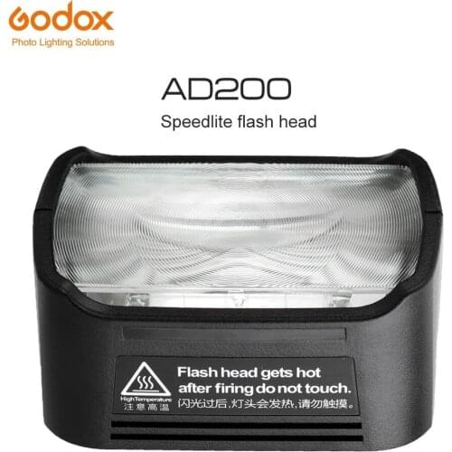 Godox H200 Speedlite Flash Head for For AD200 Pocket Flash with a guider number of 52 at ISO 100