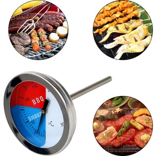 HOOMIN BBQ Smoker Grill Thermometers 300 Degrees Barbecue Thermometer Stainless Steel Temperature Gauge