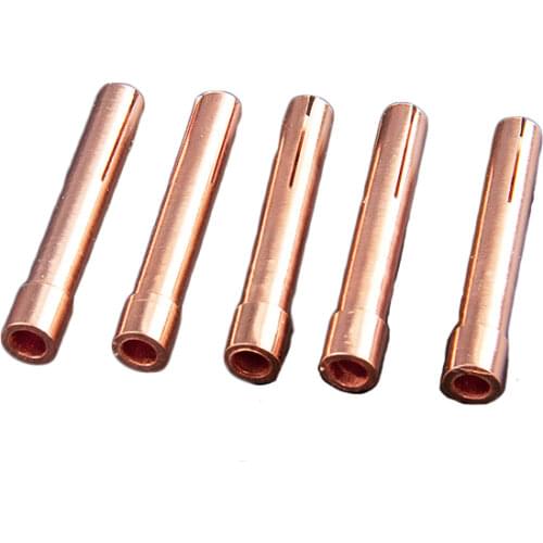 10PCS 10N25S 3.2MM Tig Weld Tip Stubby Collet For WP SR 17 18 26