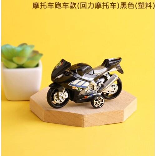 1:18 Diecast Toy Motorcycle Table Decoration Pullback 11cm Alloy Model Car Collection Ornaments Toys for Boys