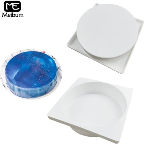 Meibum diameter 180mm Round Silicone Mold DIY Sponge Cake Mould Bread Baking Pan Cheese Mousse Cake Modle Kitchen Baking Tools