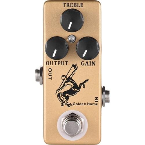 MINI Golden Horse Guitar Effect Pedal Overdrive Boost pedal