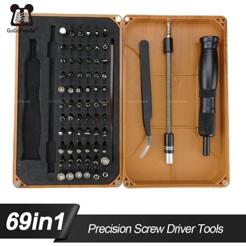 Free Shipping Screwdriver Set 69 In 1 Magnetic Precision Screw Driver Tools Speical Bits Y,Star,Torx With Hole. Socket etc