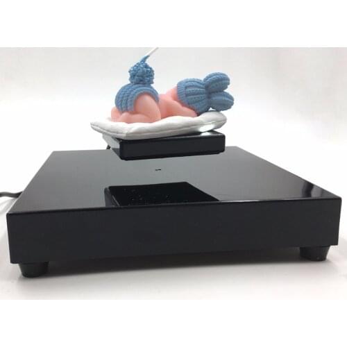 200g Object Novelty Magnetic Levitation Display Black Square Stand Jewelry Watch Floating Rotating Showcase Promotion Display