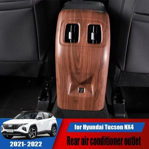 New car rear air conditioning air outlet protection ABS cover decoration modification suitable for Hyundai Tucson NX4 2021 2022