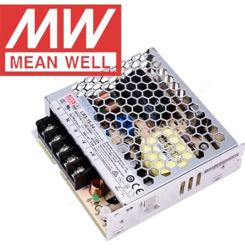 Original Mean Well LRS-75-5V 12V 24V 36V 48V meanwell LRS-75 Series single output enclosed type Switching Power Supply