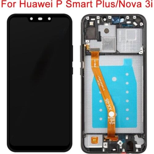 Original For Huawei P Smart Plus LCD Display With Frame Touch Screen 6.3" Nova 3i INE-LX1 INE-LX2 LCD Display Panel Assembly