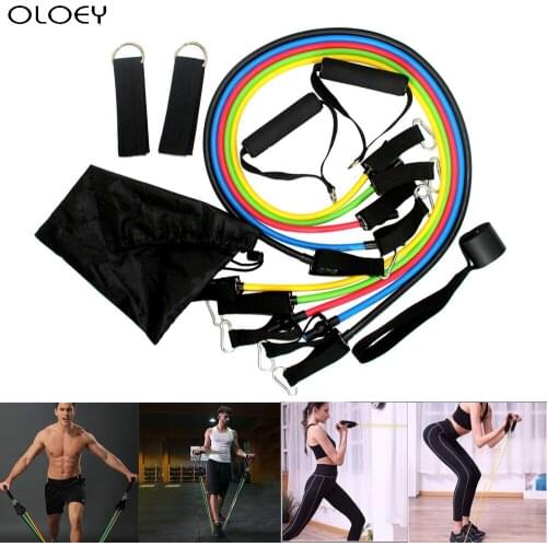New Sport Resistance Bands Yoga Exercise Fitness Band Rubber Loop Tube Bands Gym Fitness Exercise Pilates Yoga Brick Home Gym