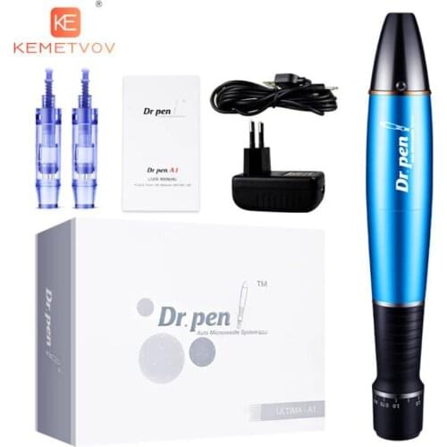 Derma Pen Dr. Pen A1 button 5 levels adjustment electric microneedle skin care scars wrinkles stretch marks removal instrument