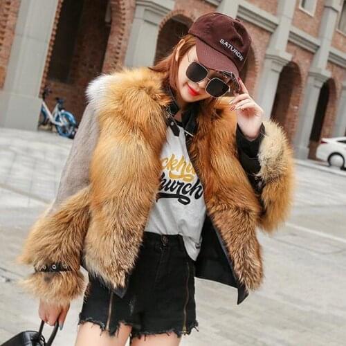 ZDFURS Red Fur Coats