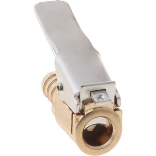 1/4" Hose Barb Air Chuck Inflator Air Compressor Tire Chuck with Barb Connector