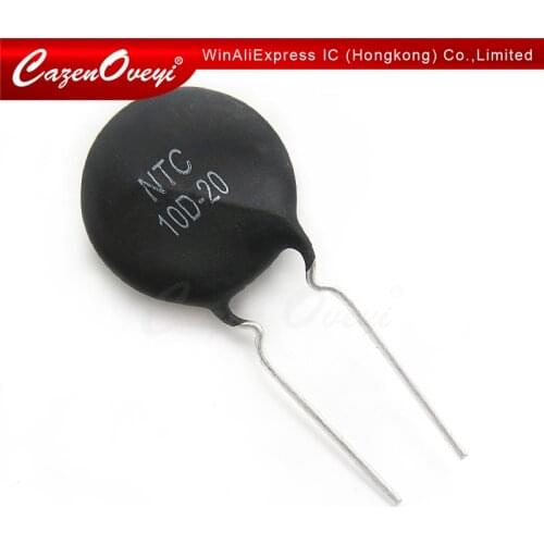 10pcs/lot 10D-20 NTC Thermistor Resistor NTC 10D-20 Thermal Resistor NEW In Stock