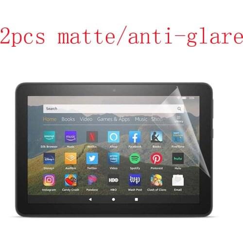 Anti-glare Screen Protector Film For Kindle Fire HD 10/Fire HD 10 Plus 2021 protective 2pcs in 1 package