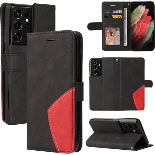 Cover Case Samsung Galaxy S21 Ultra Cases PU Leather Walelt Cover For Samsung S20 FE S10 Lite S9 S8 Plus S7 Edge Phone Bags