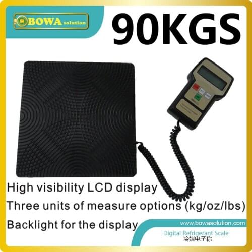 90Kgs capacity Digital refrigerant scale for HVAC and refrigeration ( refrigerant charging scale)