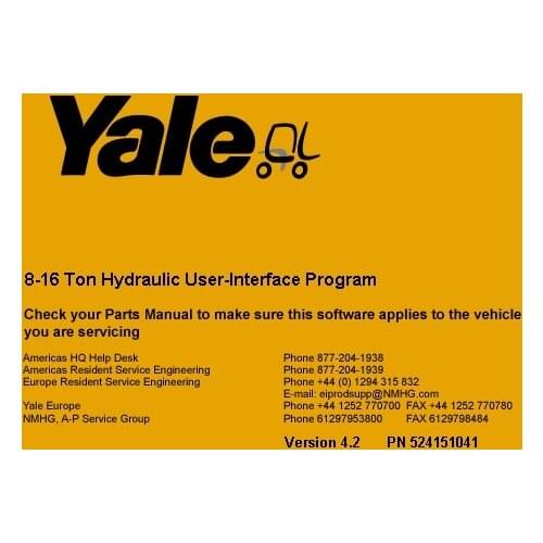Yale 8-16 Ton Hydraulic User-Interface Program