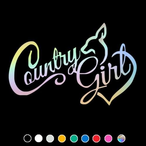 Country Girl Car Sticker Fuuny Decal For Cars Auto Motorcycle Bumper Window Door Body JAYJOE Vinyl Car Stickers