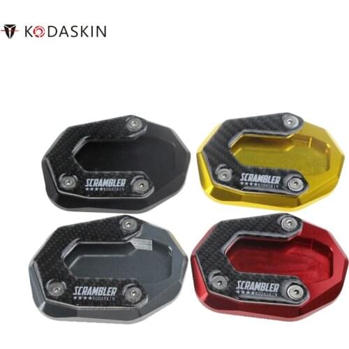 KODASKIN Motorcycle CNC Aluminum Side Stand Enlarge Plate Pad Holder for DUCATI SCRAMBLER SIXTY2