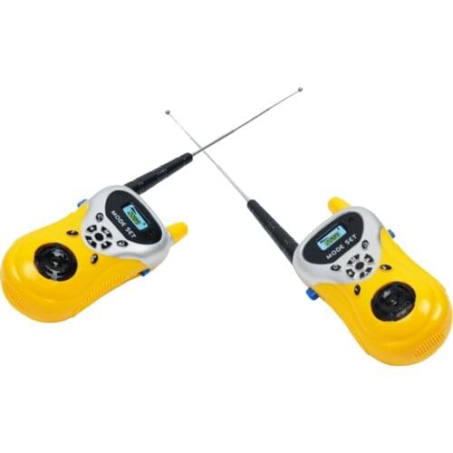 2Pcs Kids Plastic Walkie Talkie Outdoor Interphone Electronic Toy - Yellow