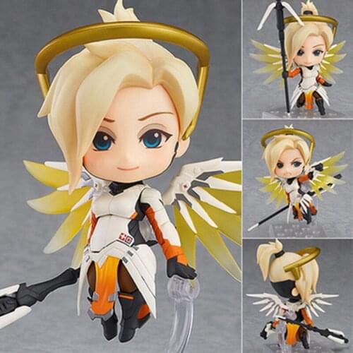10cm Mini Cartoon Anime Action Figure 790# Mercy Classic Skin Edition Ver. PVC Model Decoration Cute Children Lovely Toys New