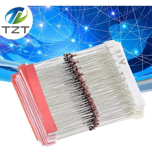TZT (2V4 to 33V) 270Pcs 27Values 1/2W 0.5W Zener Diode Assorted kit Assortment Set New