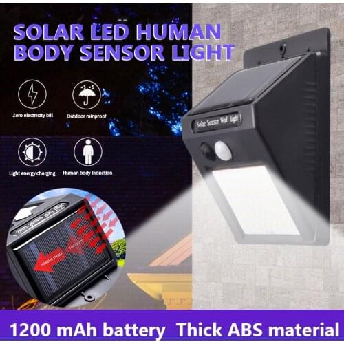 New 20/30 LED Solar Wall Light Outdoor Wall Lamp Solar Lamp Motion Sensor Lights IP64 Waterproof Garden Street Path Wall Lamp