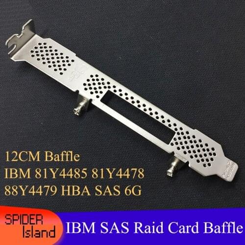 Bulk 30pcs/ 50pcs Raid Card Baffle Bracket for IBM 81Y4485 81Y4478 88Y4479 HBA SAS Array Card 6G Full Height 12cm Baffle