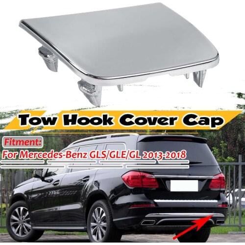 New Chrome Silver Car Rear Bumper Tow Hook Cover Cap For Mercedes For Benz GLS GLE GL 2013-2018 1668852323