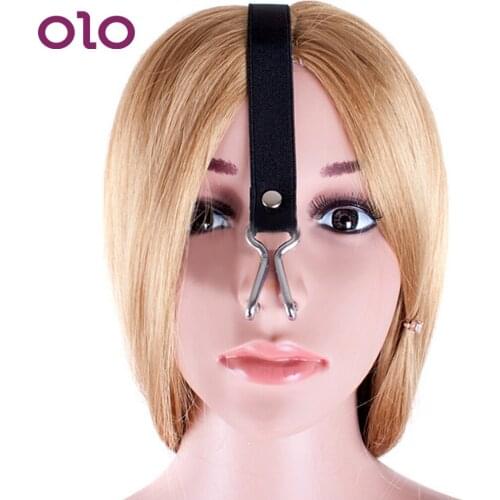 OLO Nose Hook Slave Training Elastic Strap Force Rise SM Bondage Role Playing Adult Games Unisex Sex Toy for Couples