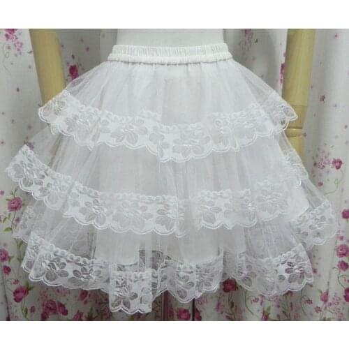 Lolita dress hard yarn pannier puff short 100% cotton