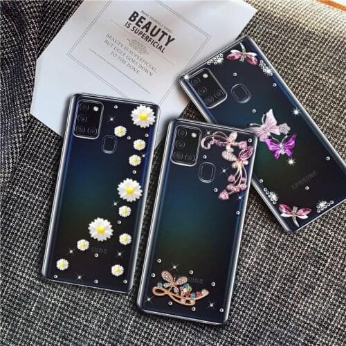 Luxury DIY Case For Samsung Galaxy A21S A217F A42 A51 A71 A41 A50 A40 A30 A20 A52 A70 A20E A30S A50S A31 A11 A31 A70S Case Cover