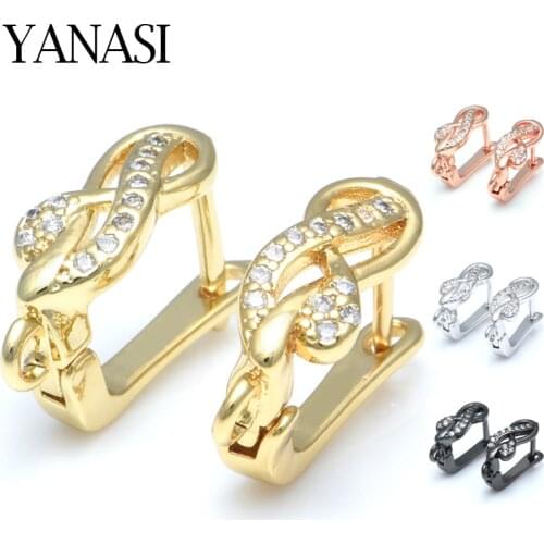 4 Colors Earring Hooks Jewelry Supplies Gold/Rose Gold/Silver Accessories for Jewelry Tassel Pearls Earrings DIY Making