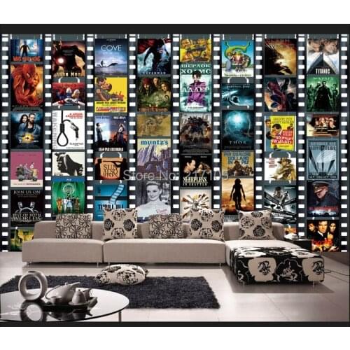 Custom modern wallpaper ,Movie posters,3D wallpaper murals for living room bedroom theater KTV wall waterproof PVC wallpaper