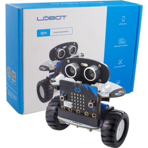 LED Light DIY Microbit Smart Balance Car Programmable Robot Kits Kids Science Education Toys