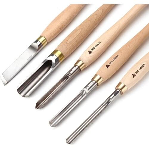 RED ARROW HSS Wood Turning Tool Skew Bowl Roughing Gouge Woodworking Lathe Turning Tool