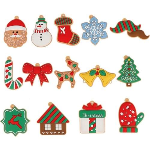 Gingerbread Man Christmas Tree Decoration Pendant Xmas Snowman Angel Christmas Pendant Big Money Christmas Pendant Drop Shipping