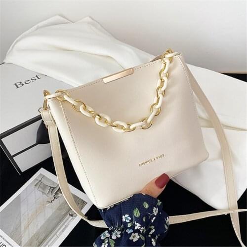 Women Fashion Shoulder Bags Solid Black White Green Blue Crossbody Bags For Women 2021 Fashion Bucket Bag For Ladies