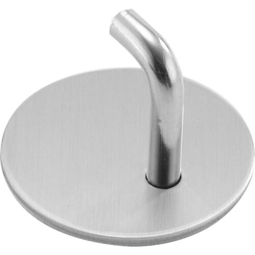 1PC Wall Mount Holder Sticker Adhesive 304 Stainless Steel HookDoor Clothes Coat Hat Hanger Hanger Towel Clothes Robe Rack