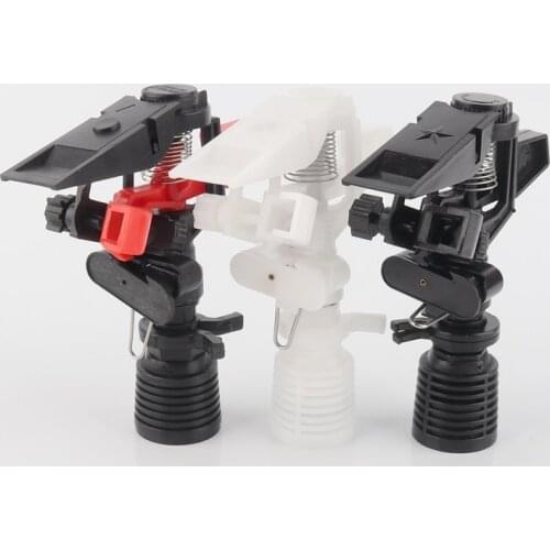 1pc 3/4" Female Thread Rocker Nozzle 360 Degree Automatic Rotating Sprinkler for Farm Garden Irrigation Plastic Nozzles