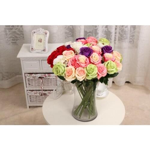 10pcs/set Latex rose Artificial Flowers Real Touch rose Flowers Home decorations for Wedding Party or Birthday