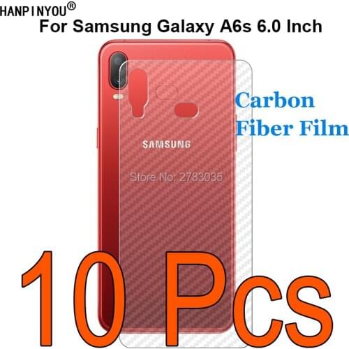 10 Pcs/Lot For Samsung Galaxy A6S G6200 6.0" Durable 3D Anti-fingerprint Transparent Carbon Fiber Back Film Screen Protector