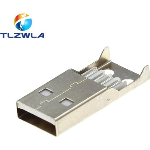10PCS A Male Welding Line Welding Line Type USB Injection Body USB Interface
