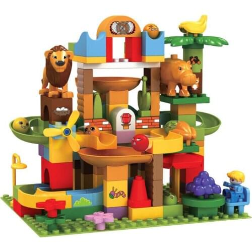 109PCS Children Marble Race Run Maze Ball Track Funnel Slide Building Blocks Toy Assemble Blocks Compatible Block Sets Toys