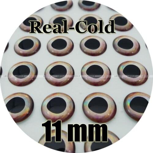 11mm 3D Real.Cold / Wholesale 250 Soft Molded 3D Holographic Fish Eyes, Fly Tying, Jig, Lure, Fishing, Craft