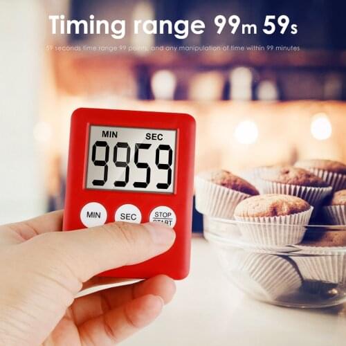 2PCS Kitchen Timer Super Thin LCD Digital Screen Mini Cooking Baking Count-Down Sleep Stopwatch Temporizador Alarm Clock New
