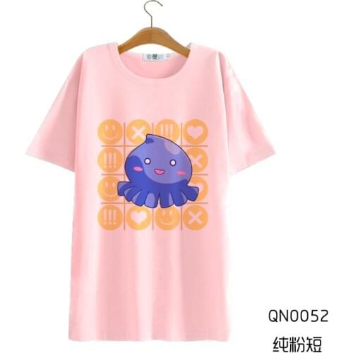 2018 Hot Anime netoge no yome wa onnanoko ja nai to omotta Cosplay Casual Short Sleeve Cute Student T-Shirt Size S-2XL