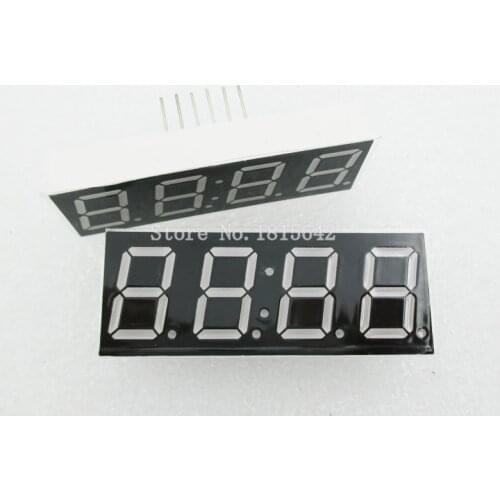 5PCS/LOT Common Anode 4bit 4 bit Digital Tube 0.56 inch Red LED With Clock Digit 7 Segment (CLOCK)